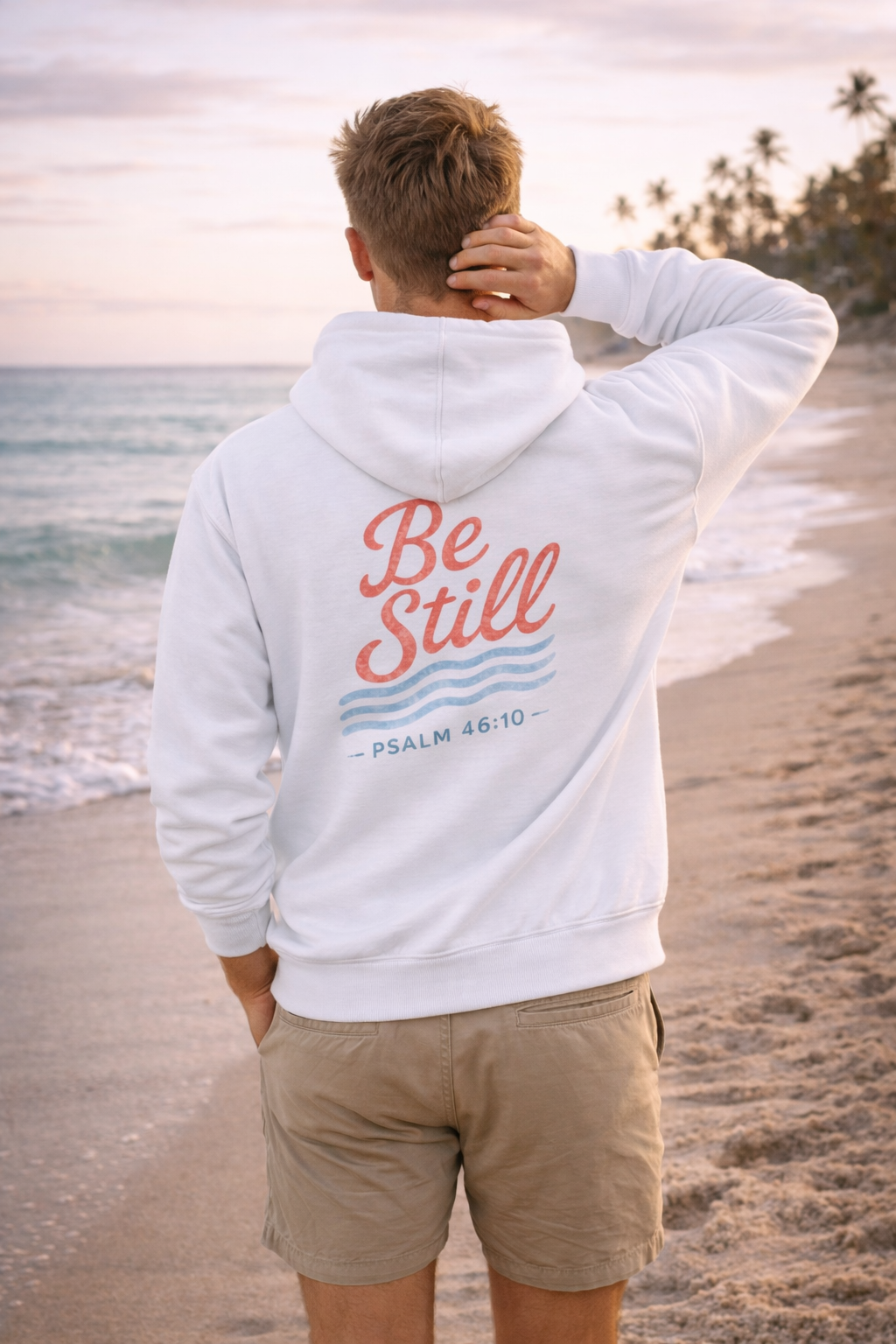 Unisex “Be Still” Christian Hoodie — Verse Psalm 46:10 Pullover