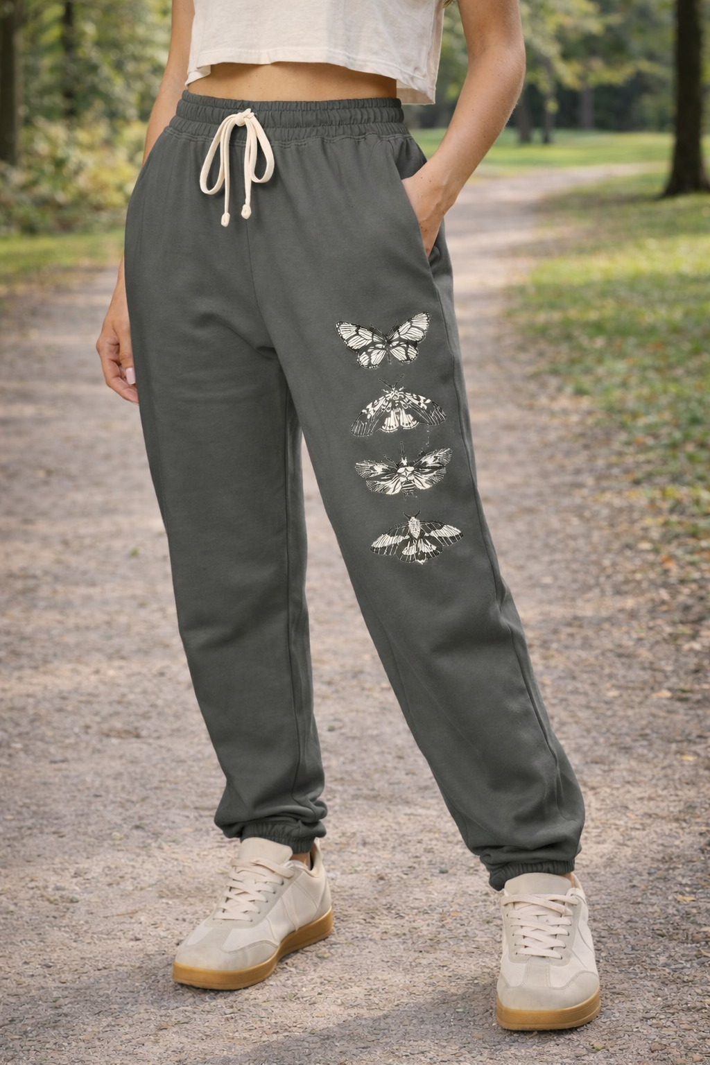 Butterfly Stack Sweatpants — Garment-Dyed Comfort Colors Fleece Joggers