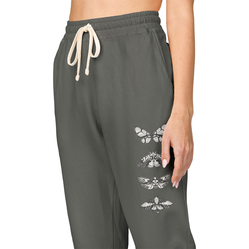 Butterfly Stack Sweatpants — Garment-Dyed Comfort Colors Fleece Joggers