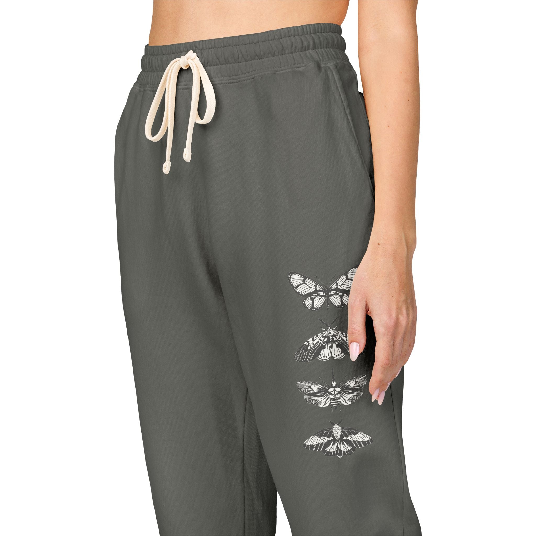 Butterfly Stack Sweatpants — Garment-Dyed Comfort Colors Fleece Joggers
