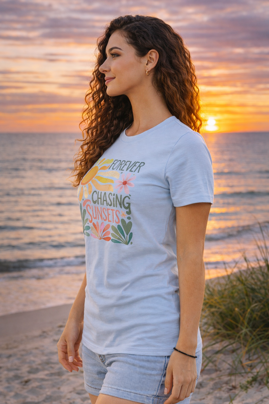 Forever Chasing Sunsets Women's Graphic Tee